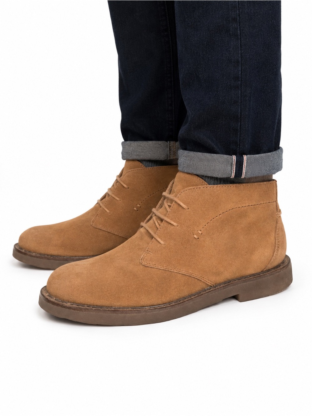 Wrangler Size 11 Men's Tan Suede Chukka Boots